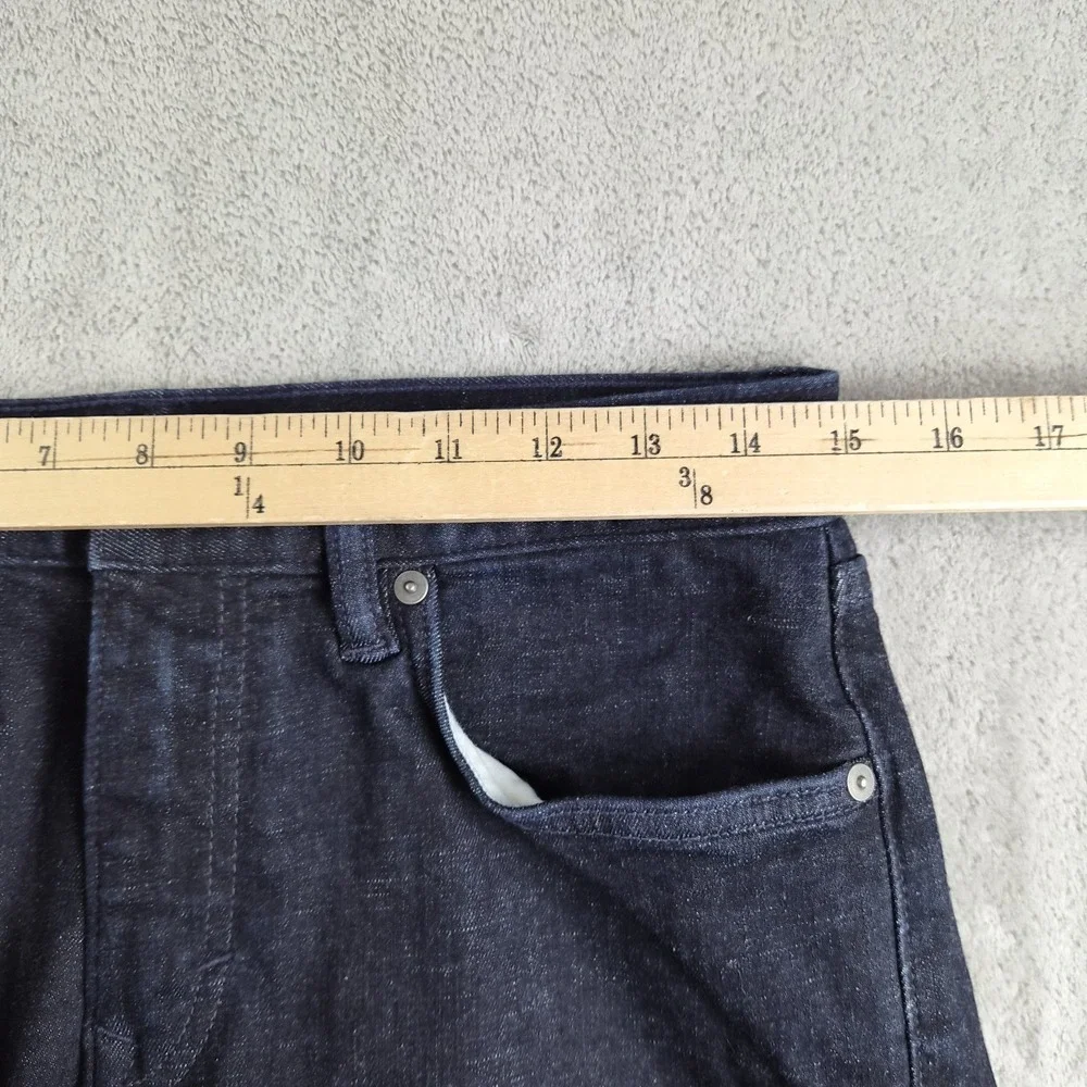 Banana Republic Selvedge Jeans Mens 29x30 Blue Denim Dark Wash Straight Stretch